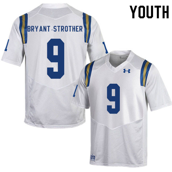 Youth #9 Choe Bryant-Strother UCLA Bruins College Football Jerseys Sale-White - Click Image to Close